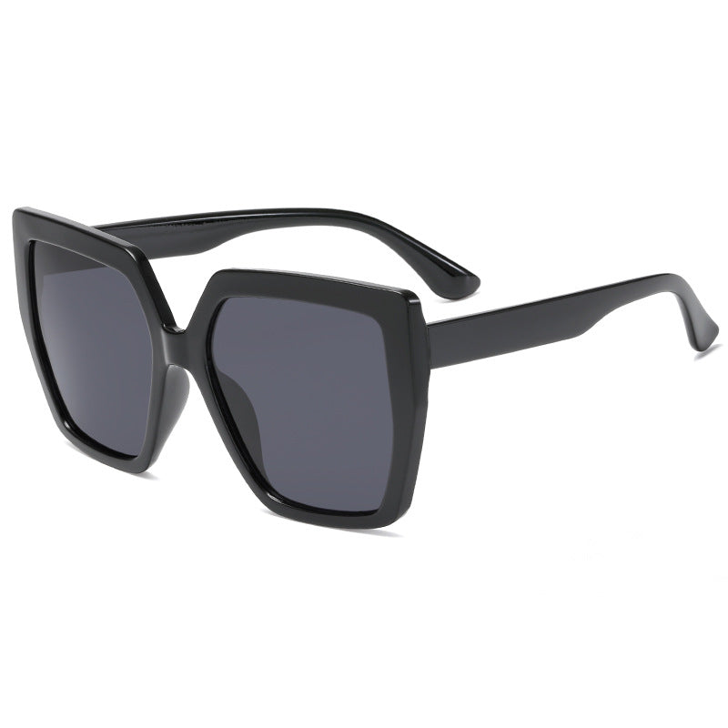Damen modische transparente Sonnenbrille mit quadratischen Gläsern Brehn