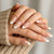 Elegante französische Spitzen-Stiletto Press-On Nägel Brehn