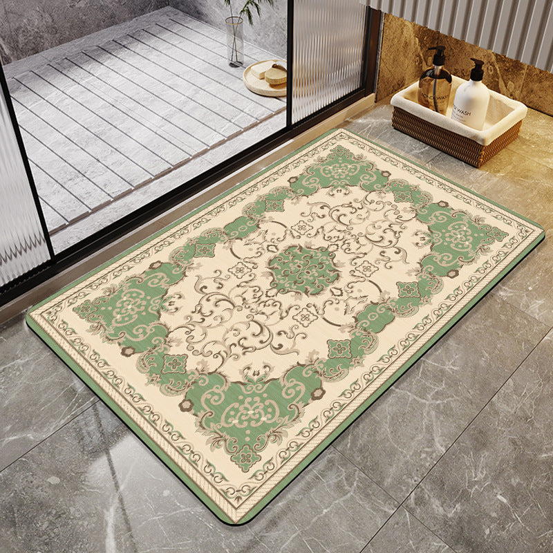 Floral-Patterned Luxury Bath Mat Brehn