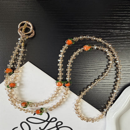 Elegante Perlen Charm Brillen Kette Brehn