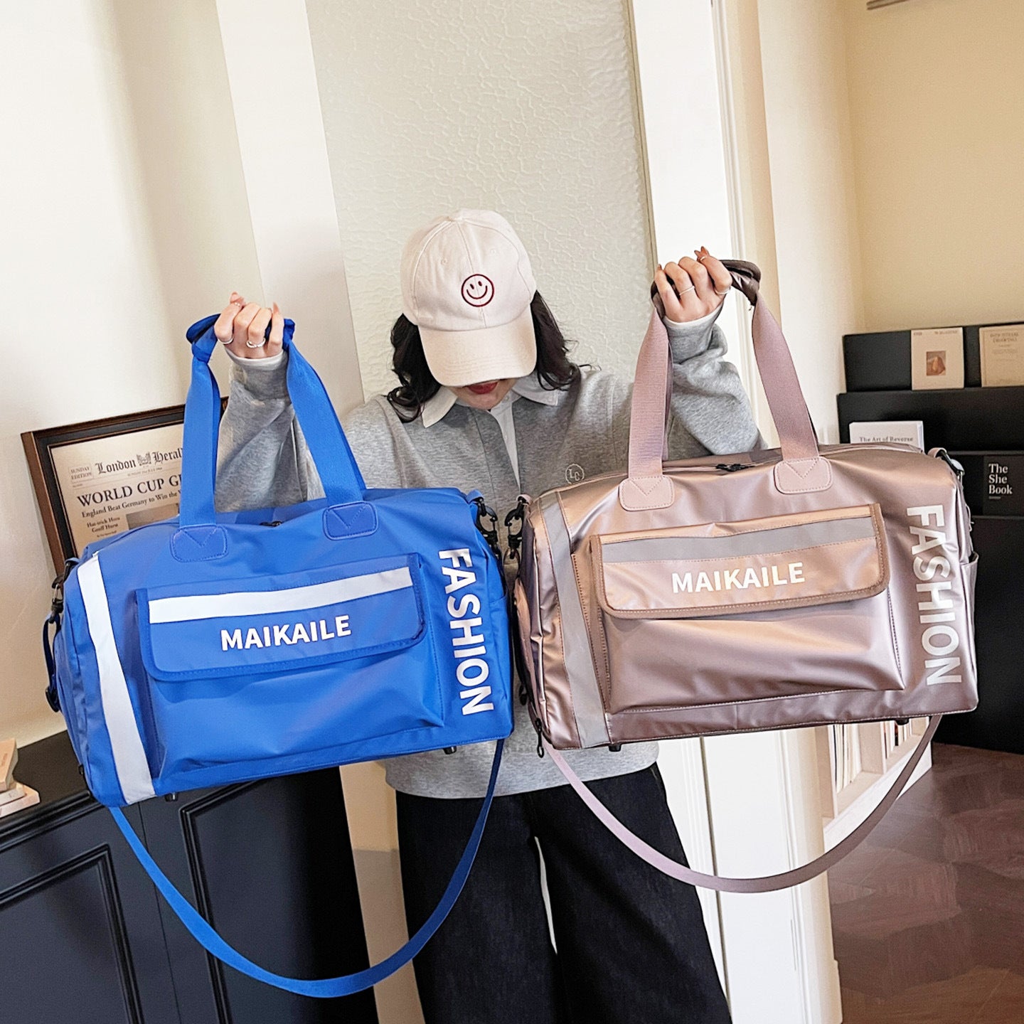 Stylische Utility Reise Duffle Brehn