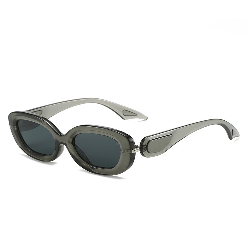 Damen modische Sonnenbrille mit stilvollem, geschwungenem Rahmen Brehn