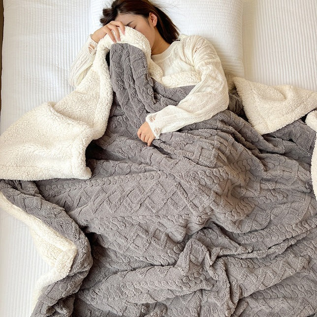 Luxuriöse Plüsch Sherpa Throw-Decke