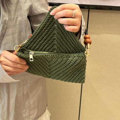 Elegante Geflochtene Schultertasche Brehn