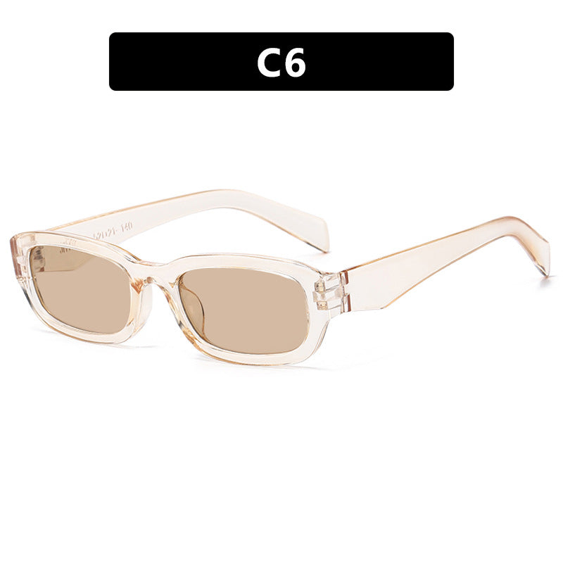 Damen modische Sonnenbrille mit stilvollem, rechteckigem Rahmen Brehn