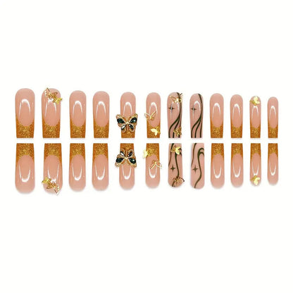 Künstlerisches Schmetterlings-Nagelkunst-Set Brehn