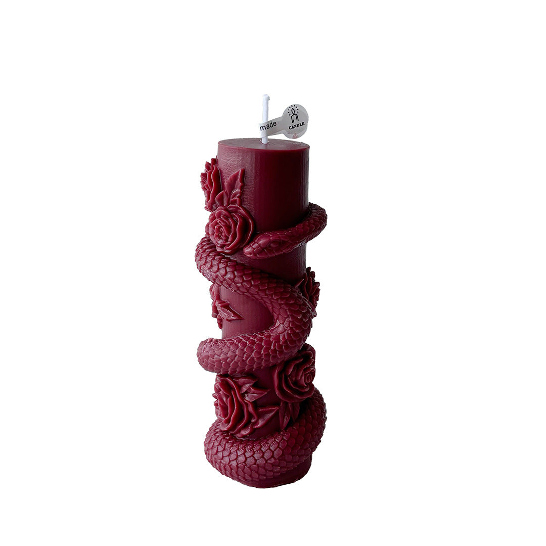 Künstlerische Schlange-Designkerze