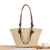 Strandtasche Aus Handgearbeitetem Naturmaterial mit Robustem Ledergriff Brehn