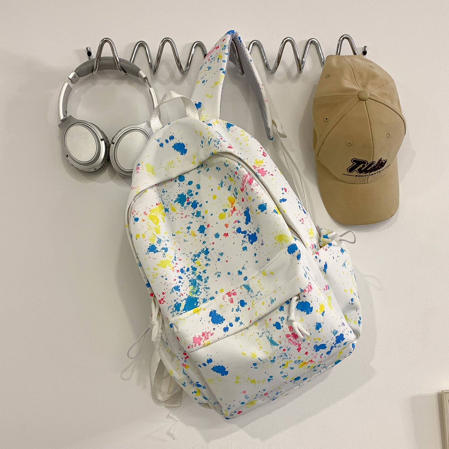 Künstlerisch Splash-Muster Rucksack Brehn