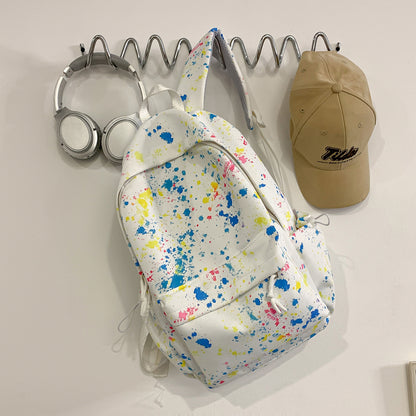 Künstlerisch Splash-Muster Rucksack Brehn