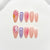 Kunstnagelset mit floralem Design und 3D-Effekten Brehn