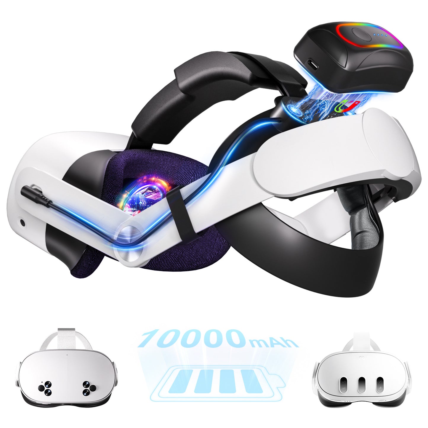 Ergonomisches VR-Headset mit Hochleistungsakku Brehn
