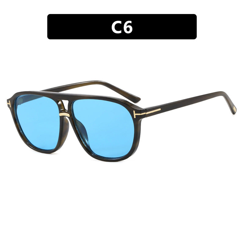 Damen quadratische Sonnenbrille mit luxuriösem Schildkrötenmuster und polarisierenden Gläsern Brehn