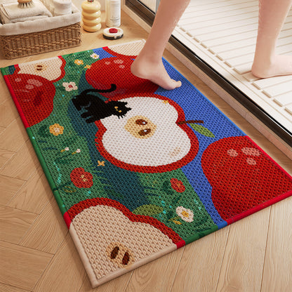 Charmante Obst-Themen rutschfeste Badematte