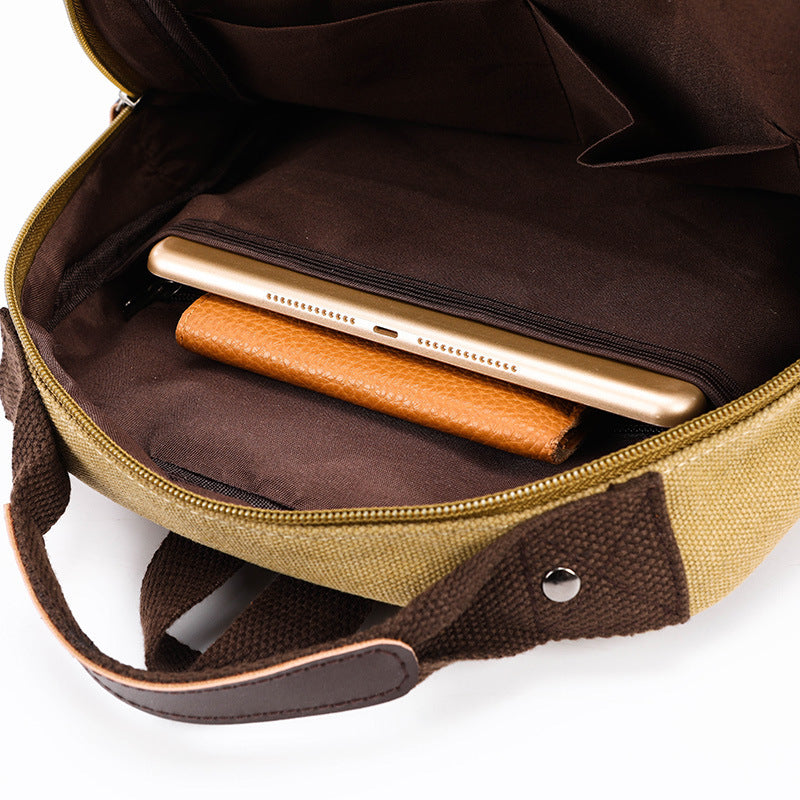 Vielseitige Canvas Messenger Bag Brehn