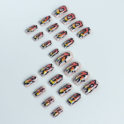 Kreative Grafische Nagelkunst