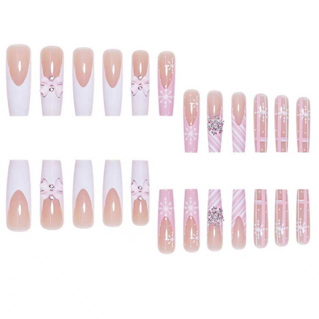 Glamouröses Holiday Press-On Nail Set Brehn