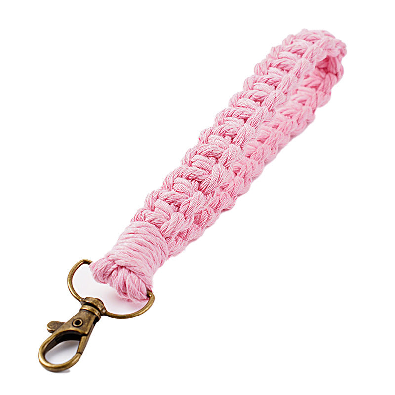Handgefertigter Makramee Schlüsselanhänger Halter Brehn