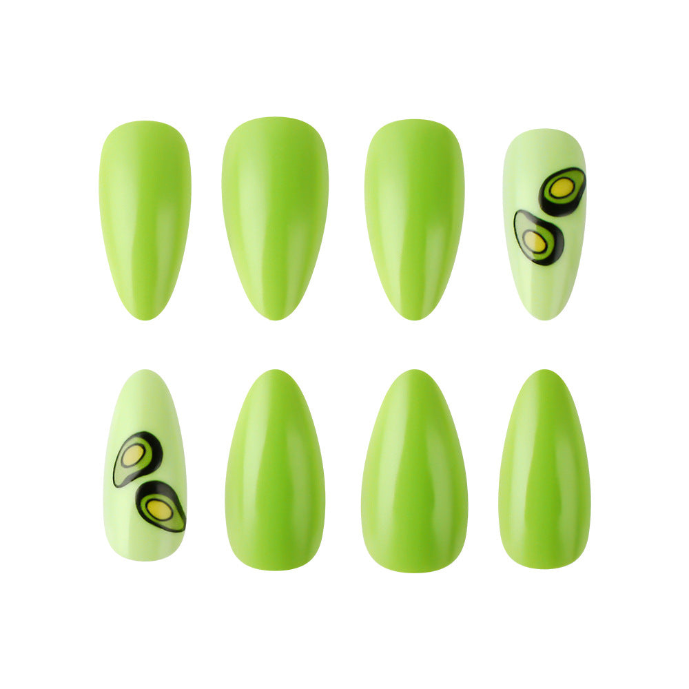 Avocado-Themen Press-On Nägel Brehn