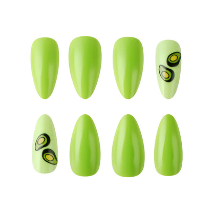 Avocado-Themen Press-On Nägel Brehn