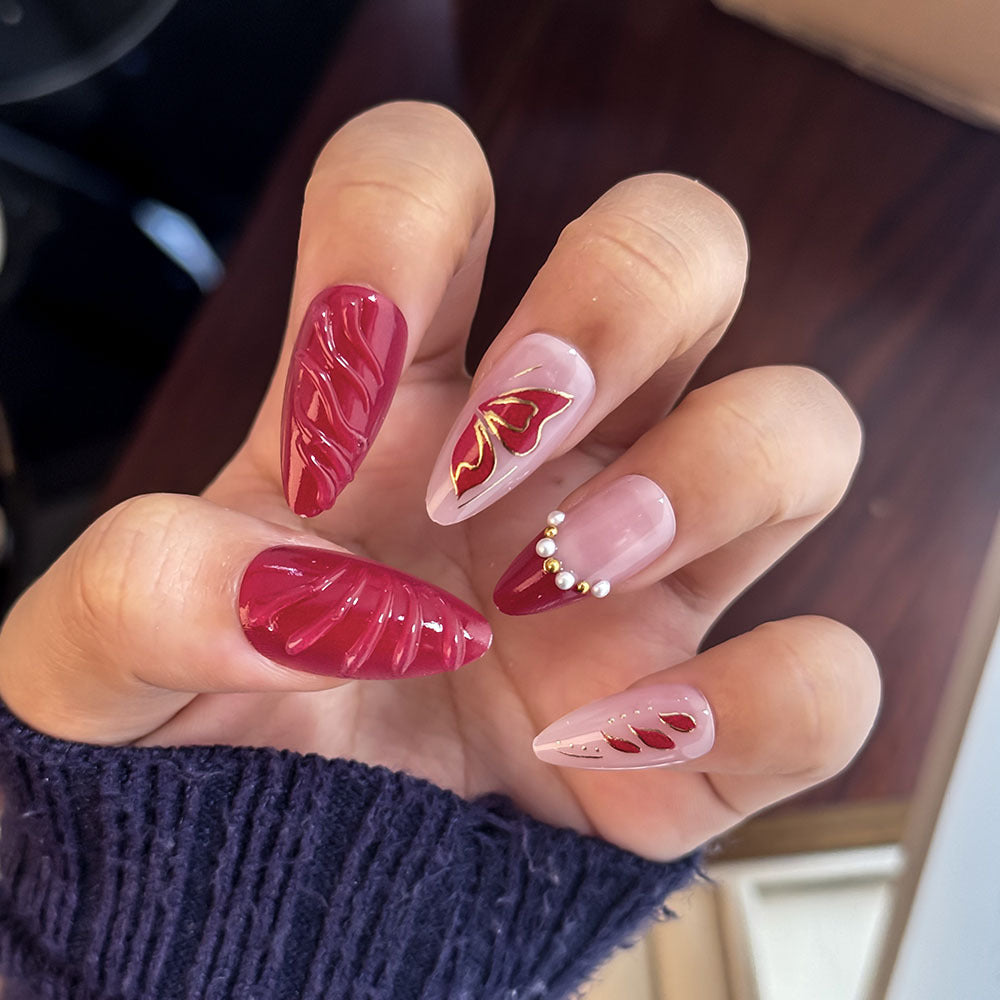 Elegantes Press-On-Nagelset Brehn