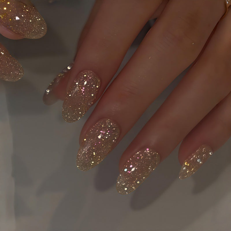 Sparkly Lange Press-On Nägel Brehn