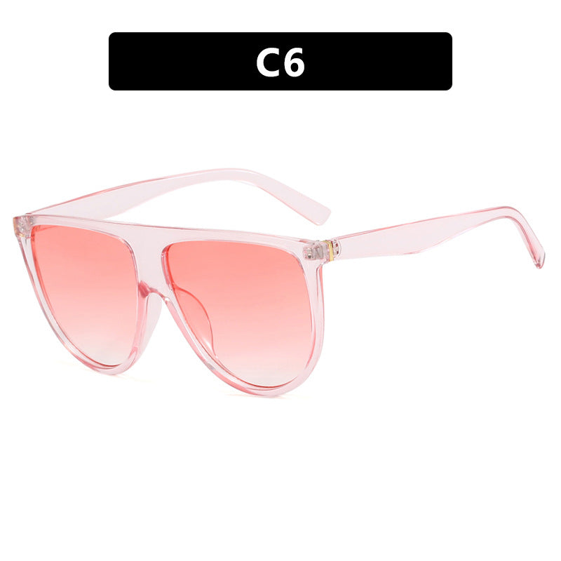 Damen trendige Oversized-Sonnenbrille mit stylischem transparenten Rahmen Brehn