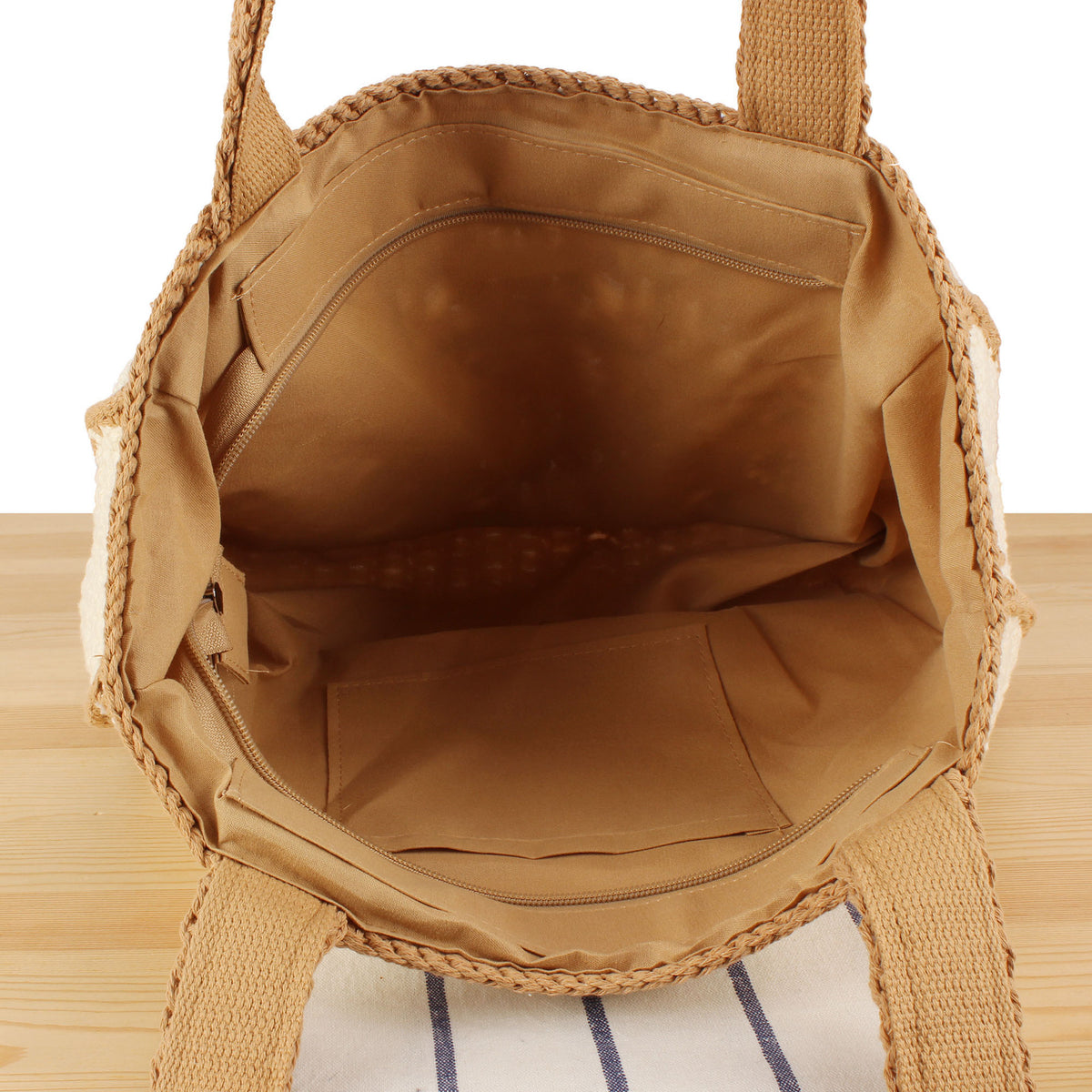 Makramee Shopper mit Floralem Design Brehn