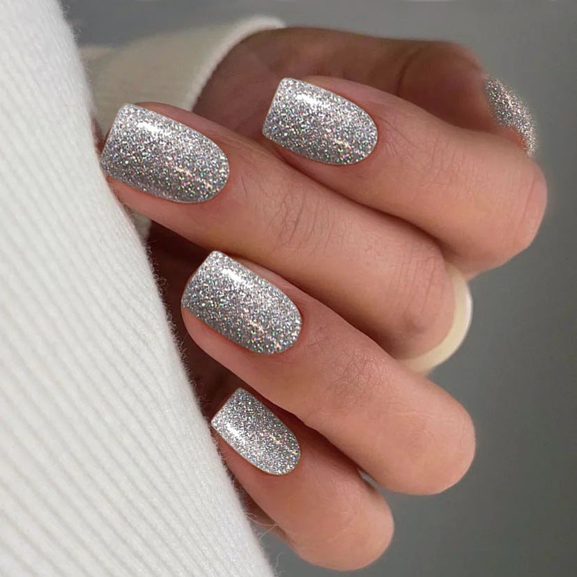 Glitzernde Press-On-Nagelspitzen Brehn