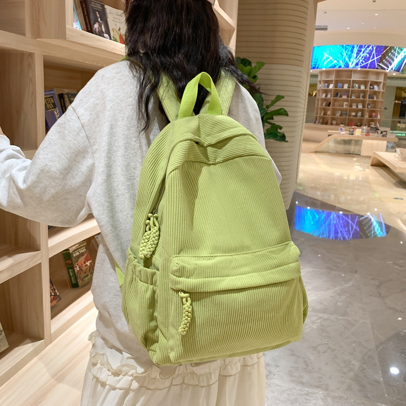 Cord-Rucksack mit Vielseitigen Fächern und Ergonomischem Design Brehn