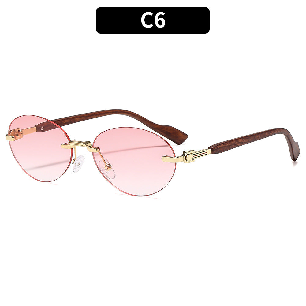 Elegante Übergroße Oval Sonnenbrille