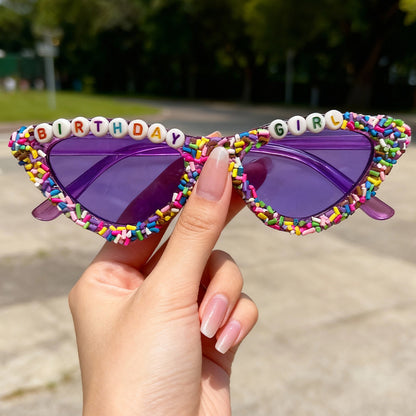 Spaß-Themen Katzenaugen Sonnenbrille Brehn