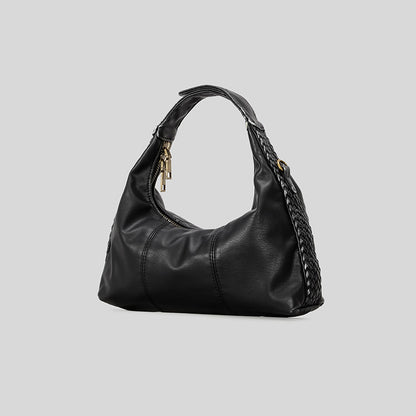 Geflochtene Handheld-Ledertasche