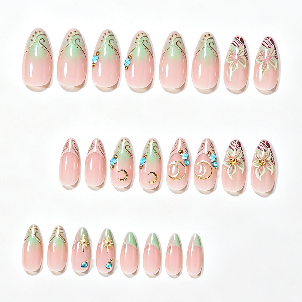 Künstlerisches Stiletto-Nageldesign Brehn