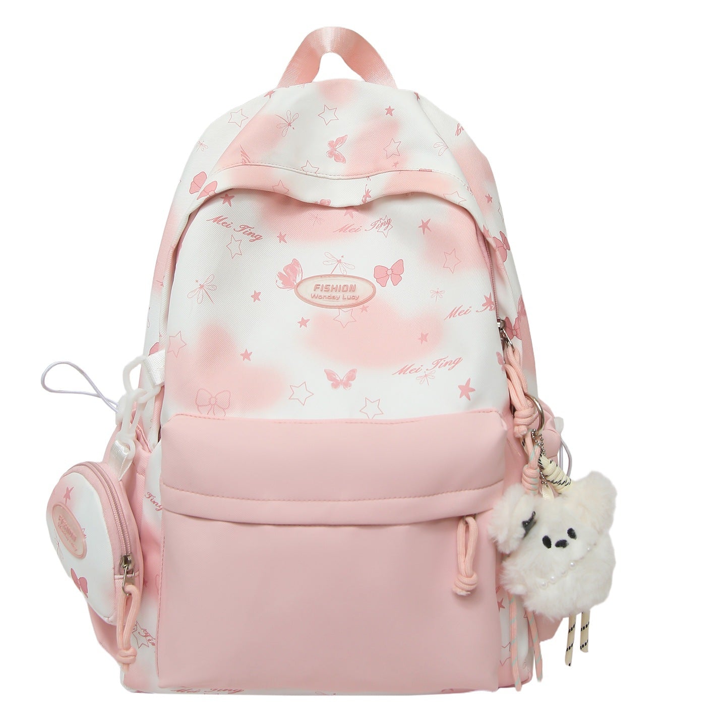 Stylischer Rucksack mit Schmetterlingsdruck Brehn