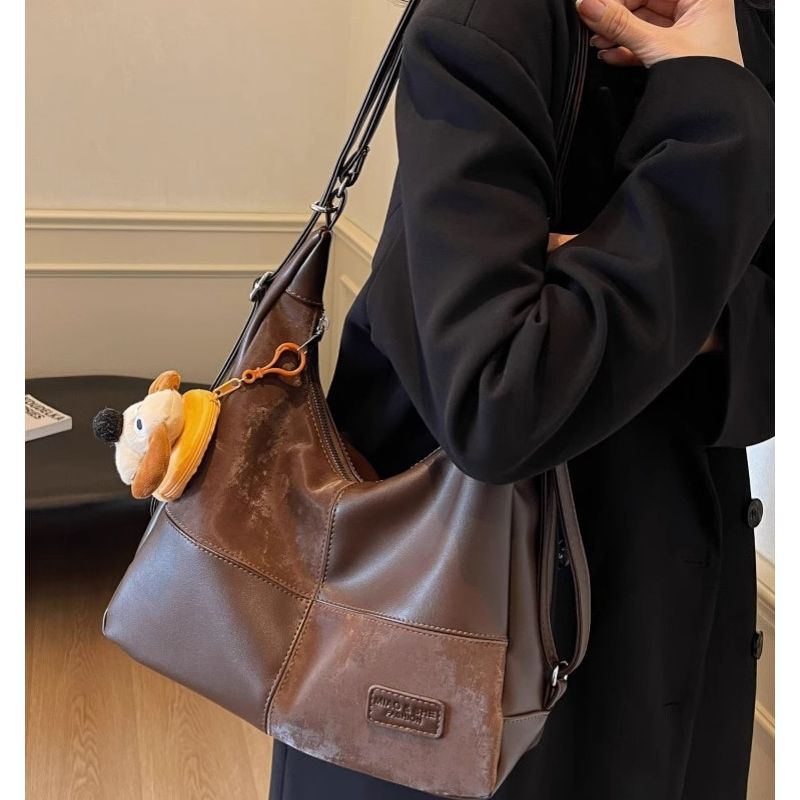 Chic Kunstleder Hobo Tasche Brehn