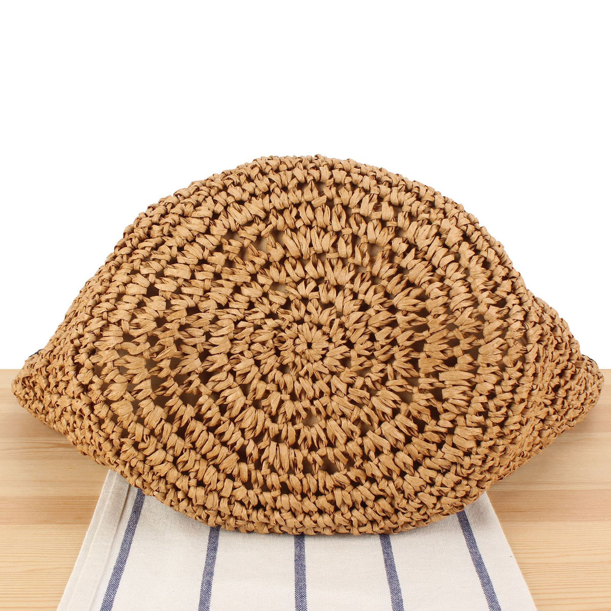 Strandschultertasche Aus Handgewebtem Naturmaterial mit Komfortablen Tragegriffen Brehn