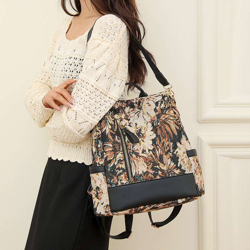 Blumenmuster Vielseitiger Rucksack Brehn