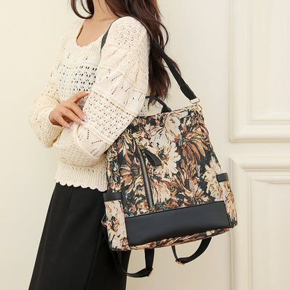 Blumenmuster Vielseitiger Rucksack Brehn