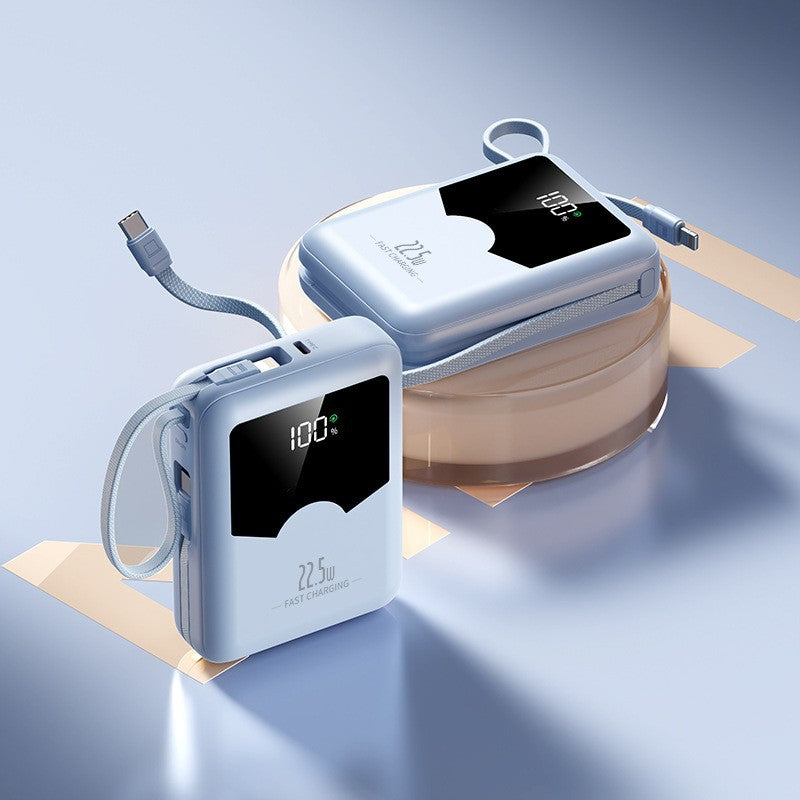 Tragbare Schnelllade-Powerbank mit Digitaler Ladestandanzeige und Intuitiver Bedienung Brehn
