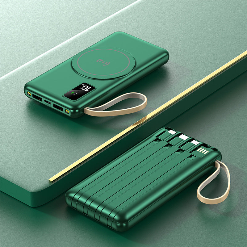 Tragbare Qi-Lade-Powerbank mit Multifunktionalen Usb-Anschlüssen Brehn