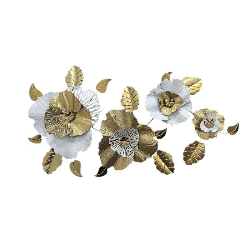 Dekorative Metallblumen Wandskulptur Brehn