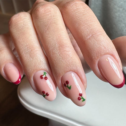 Kirschblüten Themen Press-On Nagelkunst