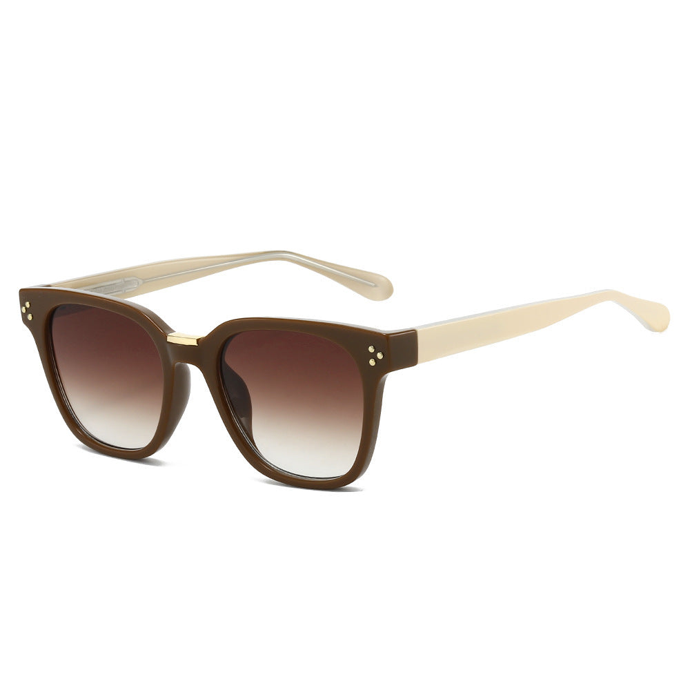 Damen Geometrische Sonnenbrille mit breitem Rahmen und UV-Schutz Brehn