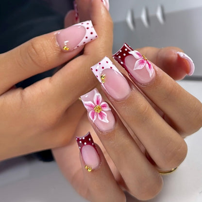 Floral Accent Acryl Nagel Kunst Erweiterungen Brehn 1789713153