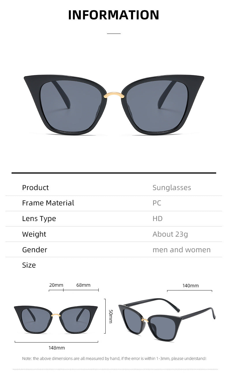Damen modische Sonnenbrille mit auffälligem Design Brehn
