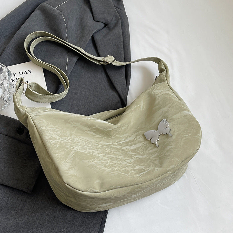 Lässige Schmetterlings-verzierte Schultertasche