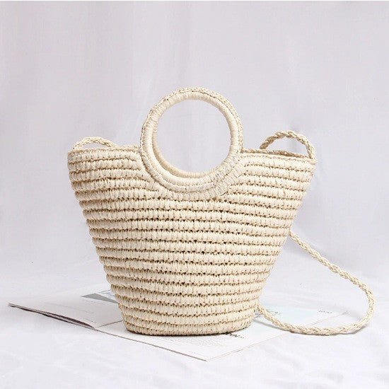 Damen Designer Tragetasche aus Naturmaterial Brehn