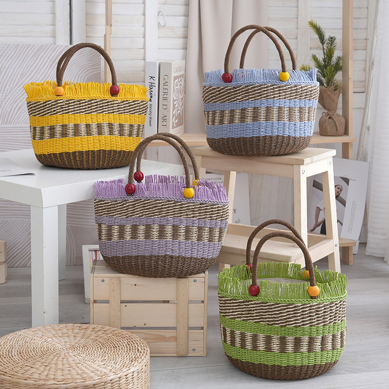 Handgefertigte Strandkorb-Tasche Brehn