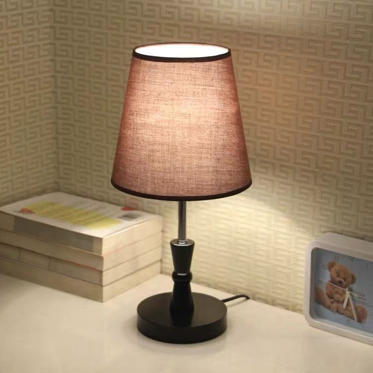 Moderne Stoffschirm Tischlampe